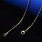 PVD Vacuum Plating 304 Stainless Steel Boston Link Chain Necklace, with Lobster Claw Clasp, Real 18K Gold Plated, 19.68 inch(50cm)x1mm