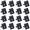 Clothing Size Labels(S), Garment Accessories, Size Tags, Black, 18x12.5x1mm, 600pcs/set