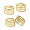 1Pc Brass Rings, Assistant Tool, for Buckling, Open and Close Jump Ring, Nickel Free, Raw(Unplated), 18x9mm