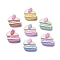 Opaque Cute Resin Decoden Cabochons, Imitation Food, Strawberry Cake, 12x13x8mm