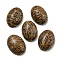 Natural Elephant Skin Jasper/Miriam Stone/Calligraphy Stone Cabochons, Oval, 18x13x5~5.5mm