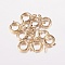 JK Findings, Yellow Gold Filled Spring Ring Clasps, Ideal for Your Jewelry Making, 1/20 14K Gold Filled, 8x6x1mm, Hole: 1.5mm