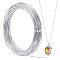 Aluminum Wire, Round, Bendable Flexible Craft Wire, with Spool, Silver, 17 Gauge, 1.2mm, about 131.23 Feet(40m)/Bag