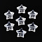 Transparent Acrylic Beads, Star, Clear, 15x16x7.5mm, Hole: 3mm