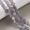 Natural Lepidolite/Purple Mica Stone Beads Strands, Plum Blossom Flower, 6x6x2.5mm, Hole: 0.8mm, about 67~68pcs/strand, 15.20''~15.47''(38.6~39.3cm)