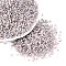 Picasso Glass Seed Beads, Rondelle, Round Hole, Orchid, 2.5x1.5mm, Hole: 1.2~1.4mm, about 30000pcs/pound