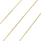 Brass Cable Chains, Cadmium Free & Nickel Free & Lead Free, Soldered, with Card Paper, Real 18K Gold Plated, 1x0.8x0.2mm, about 3.28 Feet(1m)/pc