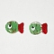 Handmade Lampwork Beads, Fish, Medium Sea Green, 19~19.5x12x8.5mm, Hole: 1.2~1.8mm