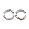 Brass Split Rings, Double Loops Jump Rings, Platinum, 6x2mm, Inner Diameter: 4.5mm