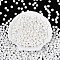 Opaque Colours Glass Seed Beads, Glazing Style, Lantern, White, 6~6.5x5~5.5mm, Hole: 1.4~1.6mm, about 1730pcs/pound