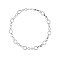 Non-Tarnish Stylish Unisex Stainless Steel Irregular Buckle Bracelet/Necklace, Stainless Steel Color