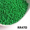 Opaque 8/0 Glass Seed Beads, Round, Green, 8/0, 3.5~4x3mm, about 300pcs/10g