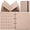 CRASPIRE 4 Pages Shoe Charms Organizer Brown Felt Charm Display Holder Rectangle Shoe Charm Collection Booklet Binder Book Display Stand Portable Travelling Storage Bag for Sneakers Sandals