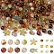 Mixed Styles Glass Beads, Mixed Shapes, Camel, 2~9x1.5~9mm, Hole: 0.8~1.6mm