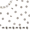 100Pcs Tibetan Style Alloy Beads Flower Spacer Beads, Cadmium Free & Lead Free, Granulated Beads, Antique Silver, 6x2mm, Hole: 1.5mm