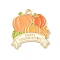 Thanksgiving Day Alloy Enamel Pendants, Golden, Pumpkin, 23.5x22.5x1.5mm, Hole: 1.8mm