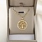 Brass Micro Pave Clear Cubic Zirconia Tree of Life Pendants, 304 Stainless Steel Chain Necklaces, Golden, 15.55 inch(39.5cm), Pendant: 27x25x3mm