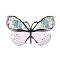 Butterfly Enamel Pins, Alloy Lapel Pins for Backpack Clothes, Pink, 45x69mm