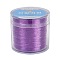 Korean Round Crystal Elastic Stretch Thread, for Bracelets Gemstone Jewelry Making Beading Craft, Purple, 0.5mm, about 328.08 Yards(300m)/Roll