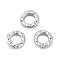 Brass Beads, Cadmium Free & Nickel Free & Lead Free, Ring, Platinum, 6x5.5x1.5mm, Hole: 2.5mm