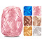 Raffia Crinkle Shred Filler, for Gift Wrapping & Easter Basket Filling, Pink, 5mm, about 87.49 Yards(80m)/Roll