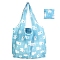 Polyester Pouches, with Handle, Shoulder Bags for Shopping, Rectangle, Polar Bear, Light Sky Blue, 60x46x8cm