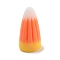Halloween Resin 3D Corn Candy Ornament, Home Office Desk Decoration, Orange, 30x14.5x11mm