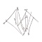 Tarnish Resistant 304 Stainless Steel Eye Pins, Stainless Steel Color, 40mm, Hole: 2mm, Pin: 0.6mm