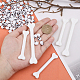 Chgcraft プラスチック骨 3袋  ハロウィンドレスアップ小道具装飾アクセサリー  スカル不透明アクリルビーズ60個付き  ホワイト  10~102.5x8~18x6~9mm  穴：2~2.5mm KY-CA0001-48-3
