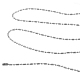 304 шариком из нержавеющей стали цепи ожерелья X-CHS-O007-C-1.5mm-2