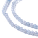 Chapelets de perles en aigue-marine naturelle G-F619-05-3mm-3