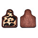 Grands pendentifs en cuir de vachette écologique FIND-N049A-09A-01-2