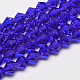 Imitate Austrian Crystal Bicone Glass Beads Strands GLAA-F029-3x3mm-06-1