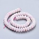 Natural Pink Mangano Calcite Beads Strands G-K308-A-10mm-3