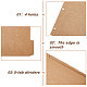 SUPERFINDINGS 20 Sheets A4 Kraft Paper Binder Dividers 4-Hole Punched Blank Burlywood Paper Index Dividers 4-Hole Index Page Tab Ring Index Page Tab Card for Planner Notebook Loose Leaf Binder SCRA-WH0001-01B-01-4