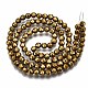 Electroplate Non-magnetic Synthetic Hematite Beads Strands G-T114-60B-G-2