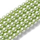 Umweltfreundliche runde Perlenstränge aus gefärbtem Glasperlen HY-A002-8mm-RB065-1