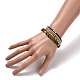 5Pcs 5 Style Natural Frosted Tiger Eye & Synthetic Hematite & Glass Sead Beads Stretch Bracelets Set BJEW-JB07670-01-3