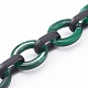 Imitation Gemstone Style & Opaque Spray Painted Acrylic Cable Chains AJEW-JB00910-04-2