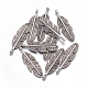 Перо старинное серебро тон тибетский серебряные подвески X-AB261Y-4