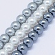 Nachahmung Glasperle Perlen Stränge GLAA-E404-02A-1