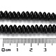 Natürlichen schwarzen Steinperlen Stränge G-Z030-A21-01-5