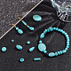 Arricraft 185 Uds 8 estilos hilos de cuentas teñidas de turquesa sintética TURQ-AR0001-37-4