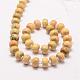 Natural Yellow Agate Beads Strands X-G-K115-67-2