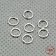 925 anillos redondos de plata esterlina STER-A005-27-1