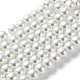 Chapelets de perles rondes en verre peint X-HY-Q003-6mm-01-2