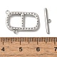Латунные застежки-молнии из прозрачного кубического циркония KK-N254-74P-4