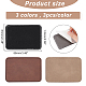9 pièces 3 couleurs imitation cuir étiquettes lasables DIY-FG0003-46-2