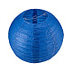 Benecreate 装飾アクセサリー ペーパーボールランタン  ラウンド  ドジャーブルー  20cm  25cm  30cm  穴：5.5~7のCM AJEW-BC0003-04-5