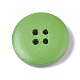 4穴スプレー塗装木製ボタン  フラットラウンド  ミックスカラー  20x4.5mm  穴：2mm X-BUTT-T006-014-3